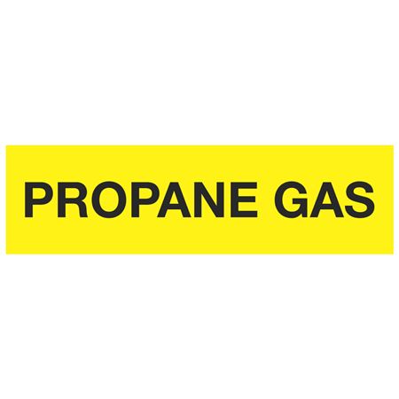 ANSI Pipe Markers Propane Gas - Pk/10